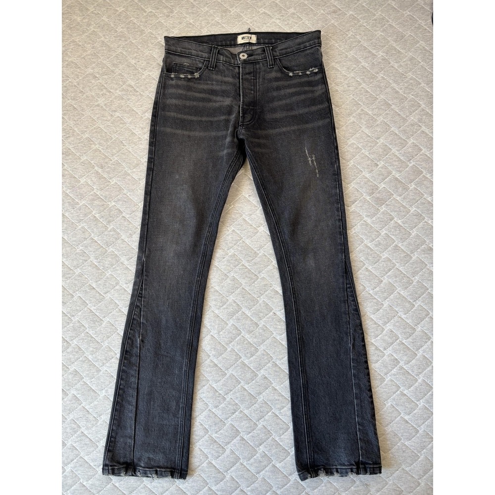 Men's Black Bootcut Jeans 30wx32l